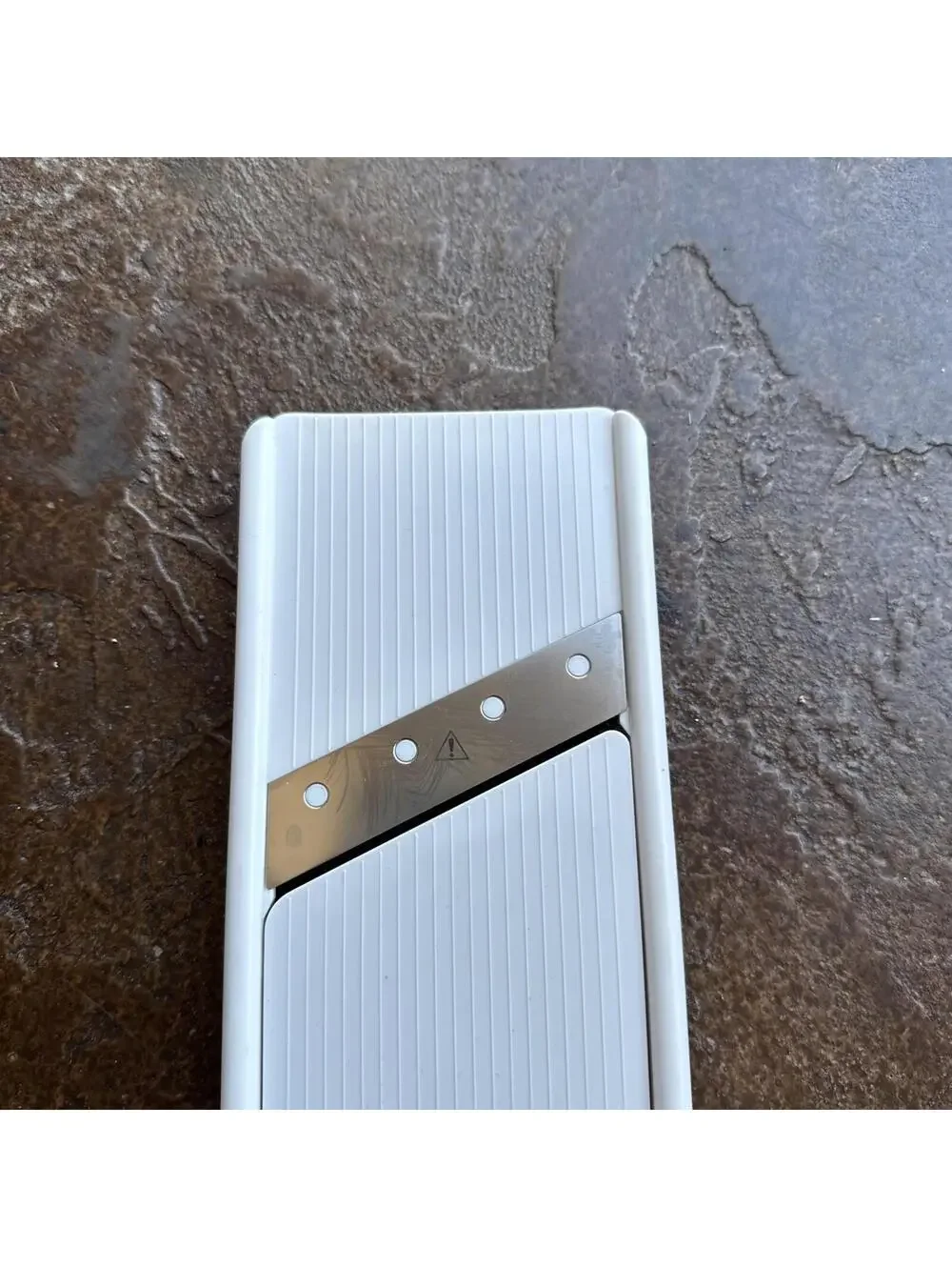 Pampered Chef Simple Slicer Mandolin Slicer  #1099 w/ Food Holder
